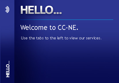 Welcome to CC-NE. Use the tabs to the left to view our services.